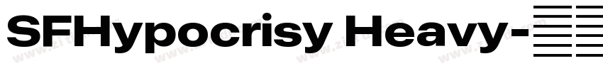 SFHypocrisy Heavy字体转换 SFHypocrisy Heavy字体转换